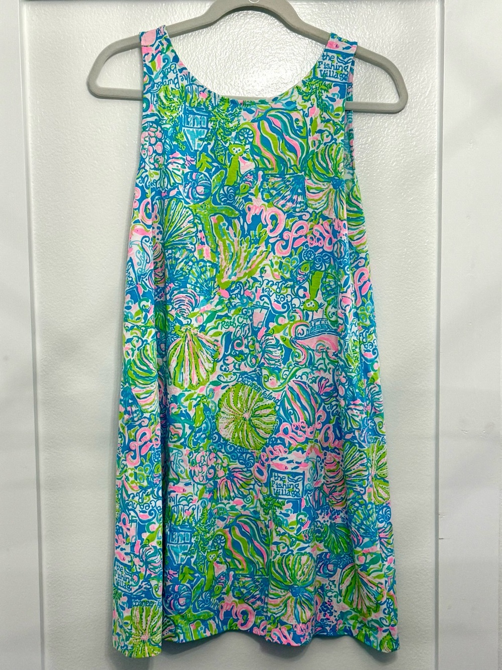 Lilly Pulitzer Kristen Swing Dress in Ocean Reef Print Sz Small